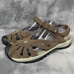 Keen Rose Brown Suede Closed Toe Hiking Sandals Women's 11 Outdoor Comfort